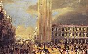 Luca Carlevarijs St. Mark's Square with Charlatans oil painting picture wholesale